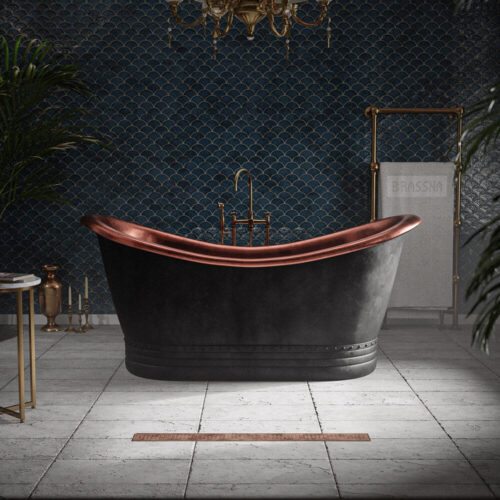 Matte Black Bathtub