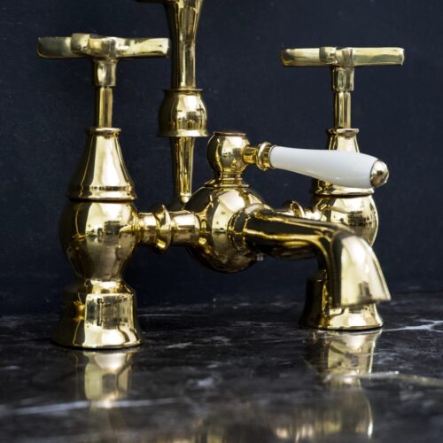 Unlacquered melecraft Tub Filler in Gold – A Statement Piece for Your Bath - Image 4