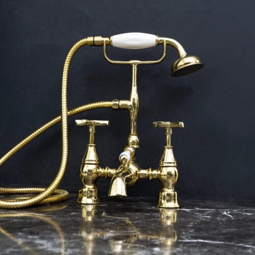 Unlacquered melecraft Tub Filler in Gold – A Statement Piece for Your Bath - Image 5