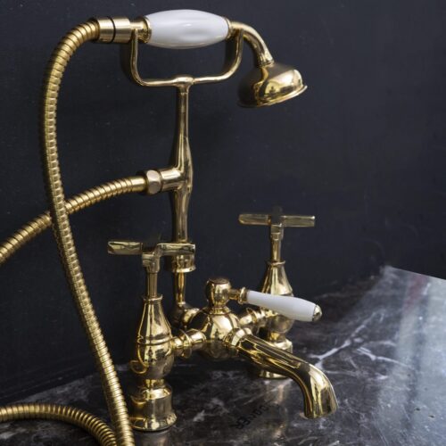 Unlacquered melecraft Tub Filler in Gold – A Statement Piece for Your Bath - Image 6