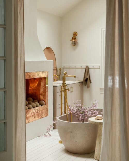 Unlacquered Brass Freestanding Bathtub