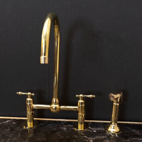 Zen Brass Kitchen Faucet - Image 4