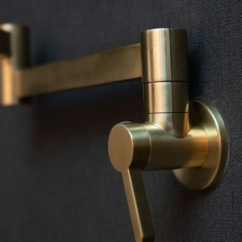 Brushed Brass Pot Filler Faucet - Image 8