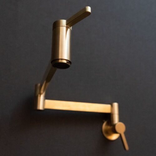 Brushed Brass Pot Filler Faucet - Image 6