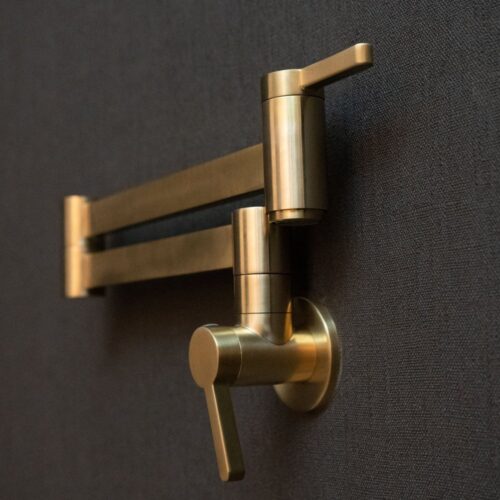 Brushed Brass Pot Filler Faucet - Image 7