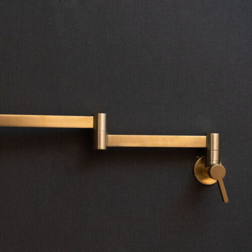 Brushed Brass Pot Filler Faucet - Image 4