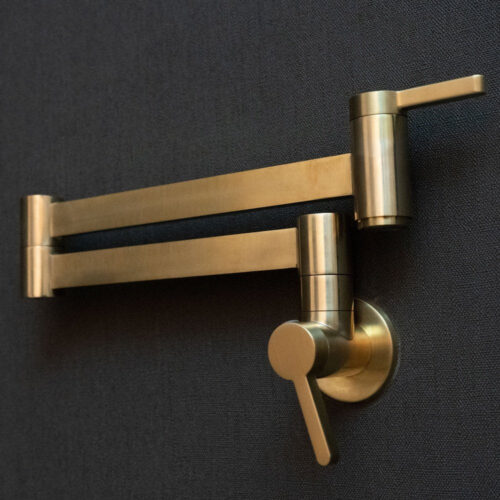 Brushed Brass Pot Filler Faucet - Image 10