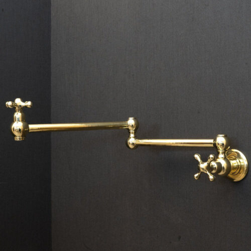 Unlacquered Brass Cross Pot Filler - Image 12