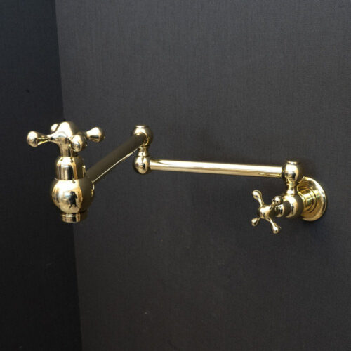 Unlacquered Brass Cross Pot Filler - Image 7