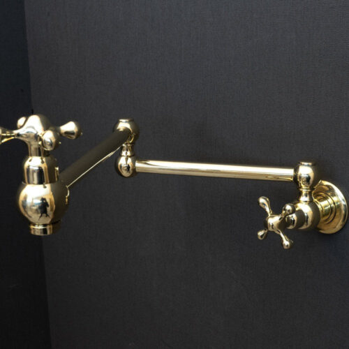 Unlacquered Brass Cross Pot Filler - Image 10