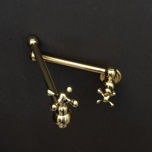 Unlacquered Brass Cross Pot Filler - Image 6