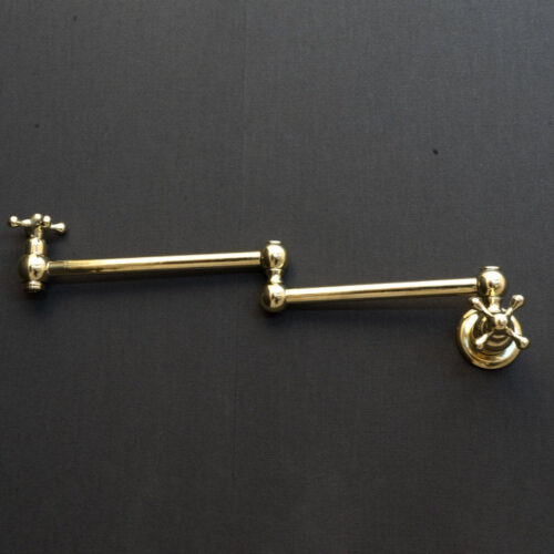 Unlacquered Brass Cross Pot Filler - Image 9