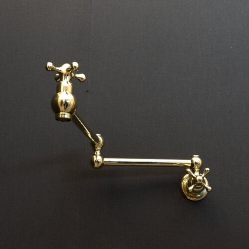 Unlacquered Brass Cross Pot Filler - Image 4