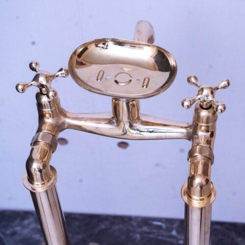 Free Standing Clawfoot Faucet With Brass soap holder - Image 5