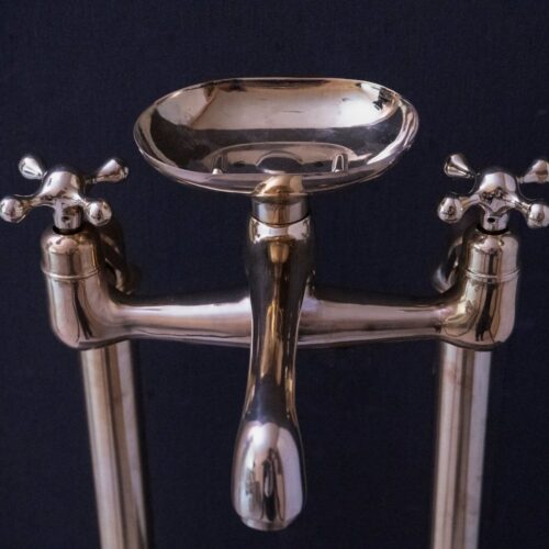 Free Standing Clawfoot Faucet With Brass soap holder - Image 7