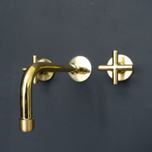 Handcrafted Brass Wall Mounted Faucet - Image 4