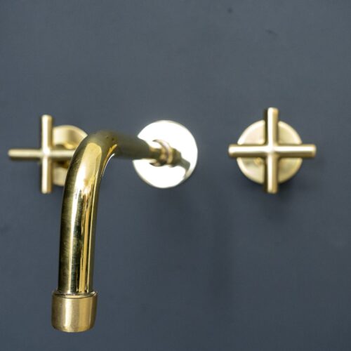 Handcrafted Brass Wall Mounted Faucet - Image 3