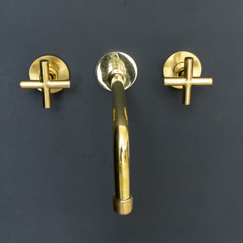 Handcrafted Brass Wall Mounted Faucet - Image 8