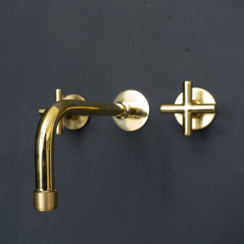 Handcrafted Brass Wall Mounted Faucet