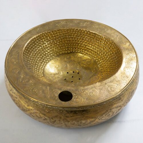 Handcrafted Engraved Oval Vessel Sink - Image 4