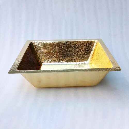 Handcrafted Hammered Unlacquered Brass Kitchen Sink - Image 4