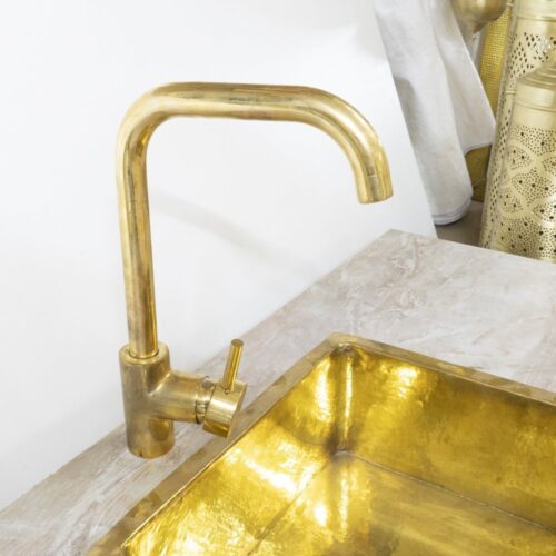 Handcrated Lever Handle Mixer Kitchen And Bathroom Faucet - Image 4