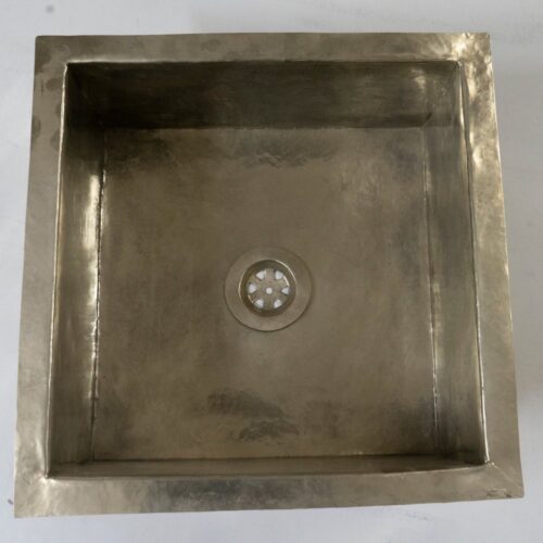 Handmade Silver Square Kitchen Sink - Image 7