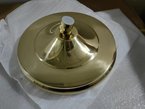 Unlacquered Brass Head Shower With Swivel Connector - Image 2