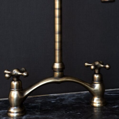 Oil Rubbed Bronze Kitchen Bridge Faucet Vectorian Style - Image 4