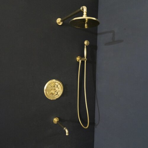 Solid Brass Luxury Thermostatic Shower Set - Image 5