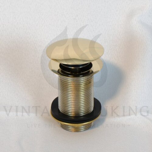 Solid Brass Push Up Drain