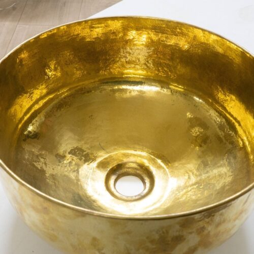 Solid Brass Round Vessel Sink - Image 4