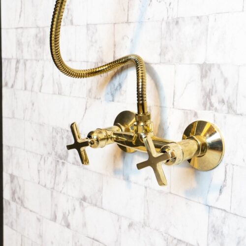 Solid Brass Shower System With Handheld Shower - Image 6