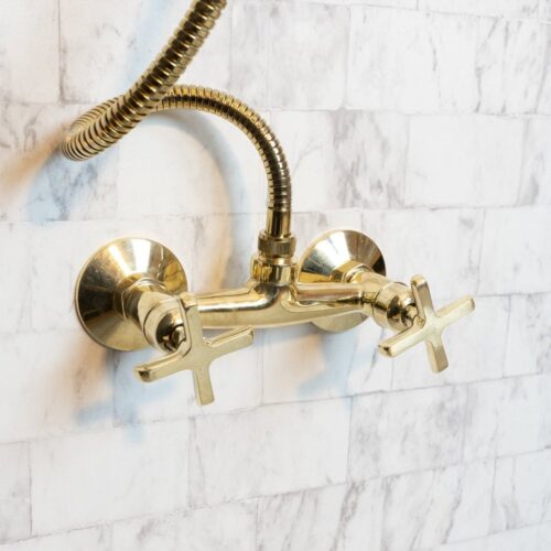 Solid Brass Shower System With Handheld Shower - Image 9