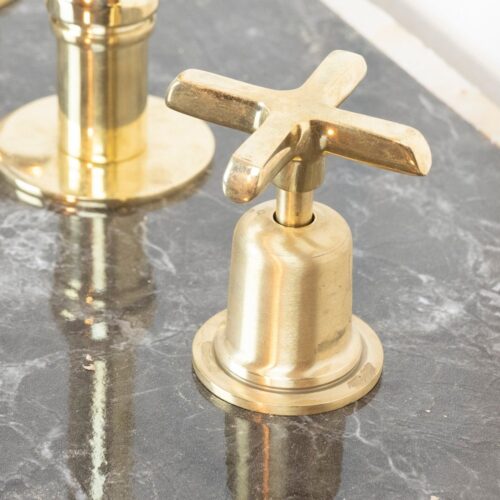 The Bell Widespread Unlacquered Brass Kitchen Faucet - Image 4