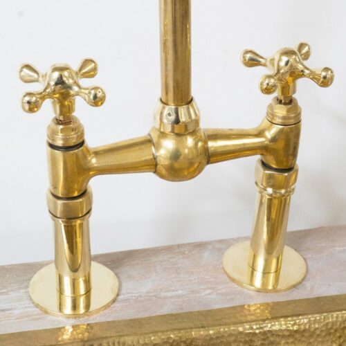 The Brass Bridge Kitchen Faucet With Sprayer - Image 5