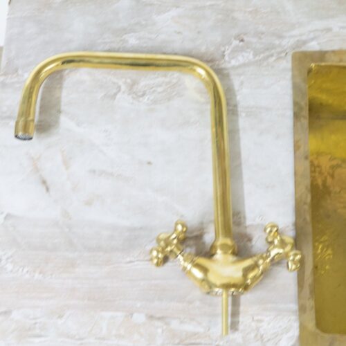 Unlacquered Brass Bathroom Faucet - Image 3