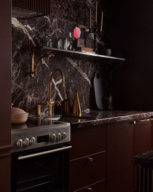 Unlacquered Brass Bridge Kitchen Faucet - Image 6