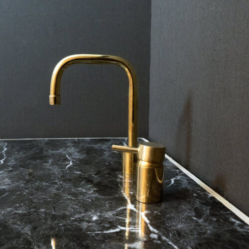 Unlacquered Brass Deck Mounted Basin Faucet - Image 2