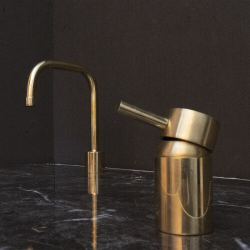 Unlacquered Brass Deck Mounted Basin Faucet - Image 8