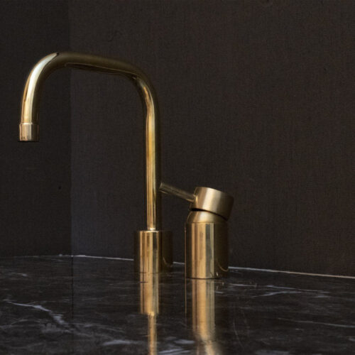 Unlacquered Brass Deck Mounted Basin Faucet - Image 6