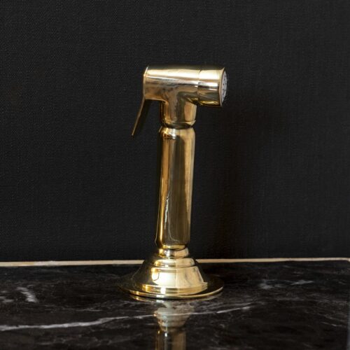 Unlacquered Brass kitchen side sprayer - Image 2