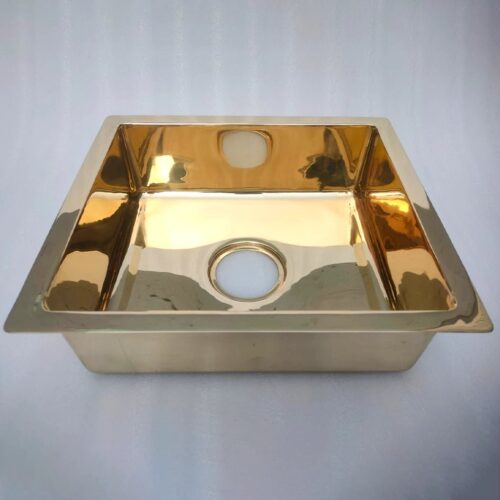 Unlacquered Brass Kitchen Sink - Image 2