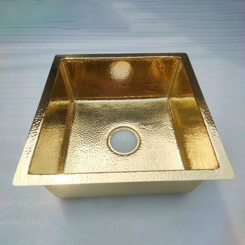 Unlacquered Brass Kitchen Sink - Image 5