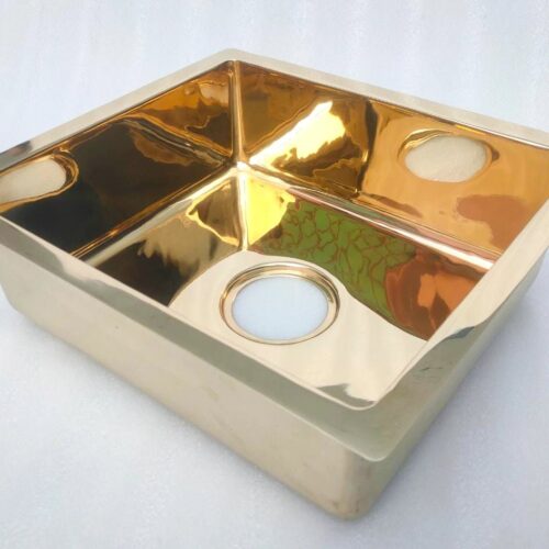 Unlacquered Brass Kitchen Sink