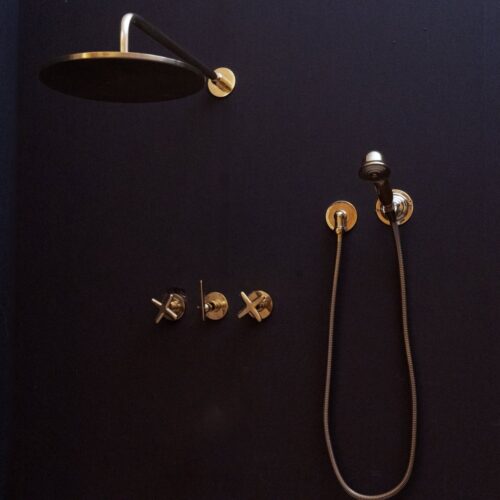 Unlacquered Brass Shower SetHead And handheld Set - Image 5