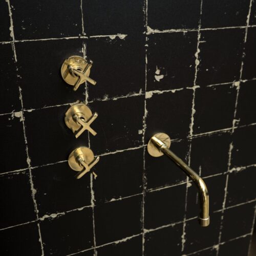 Unlacquered Brass Solid Brass Shower Head And Tub Filller - Image 6