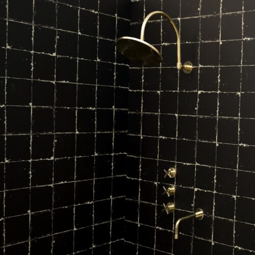 Unlacquered Brass Solid Brass Shower Head And Tub Filller - Image 5