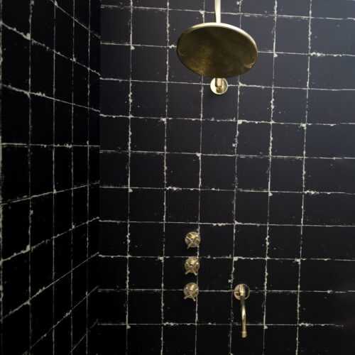 Unlacquered Brass Solid Brass Shower Head And Tub Filller - Image 7