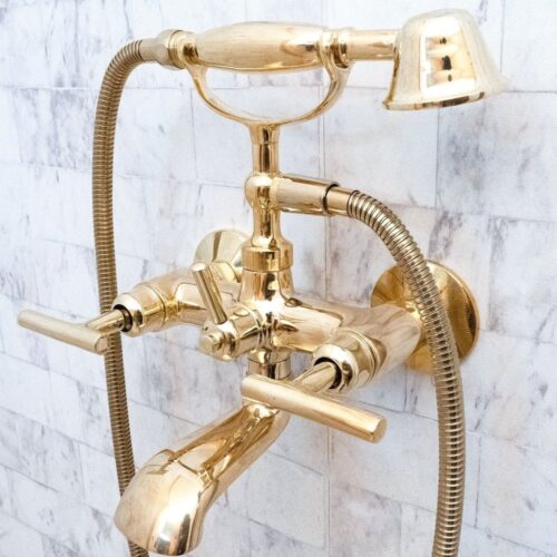 Unlacquered Brass Bath Tub Filler - Image 10